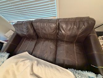 Free leather couch/chair/ottoman