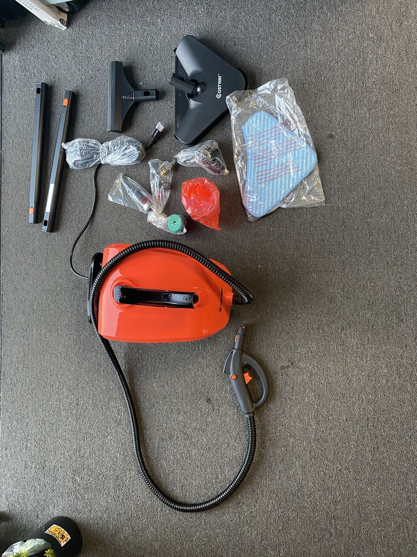 New 1.5L Dual-Tank Rolling Cleaning Steam Machine for Carpet