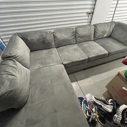 American Signature Grey Sectional 