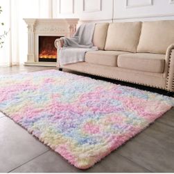 Rainbow Plush Rug!