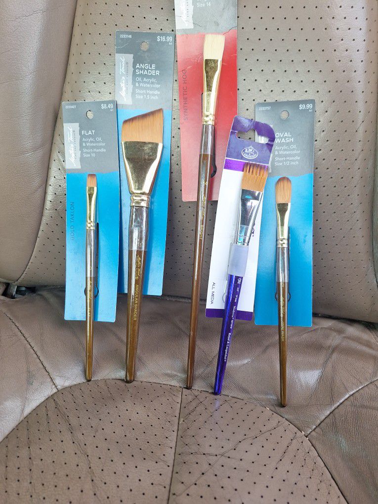 Paint Brushes 5 Piece Set Or Individually Sold