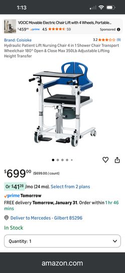 Nursing chair 4 In 1 Shower Chair