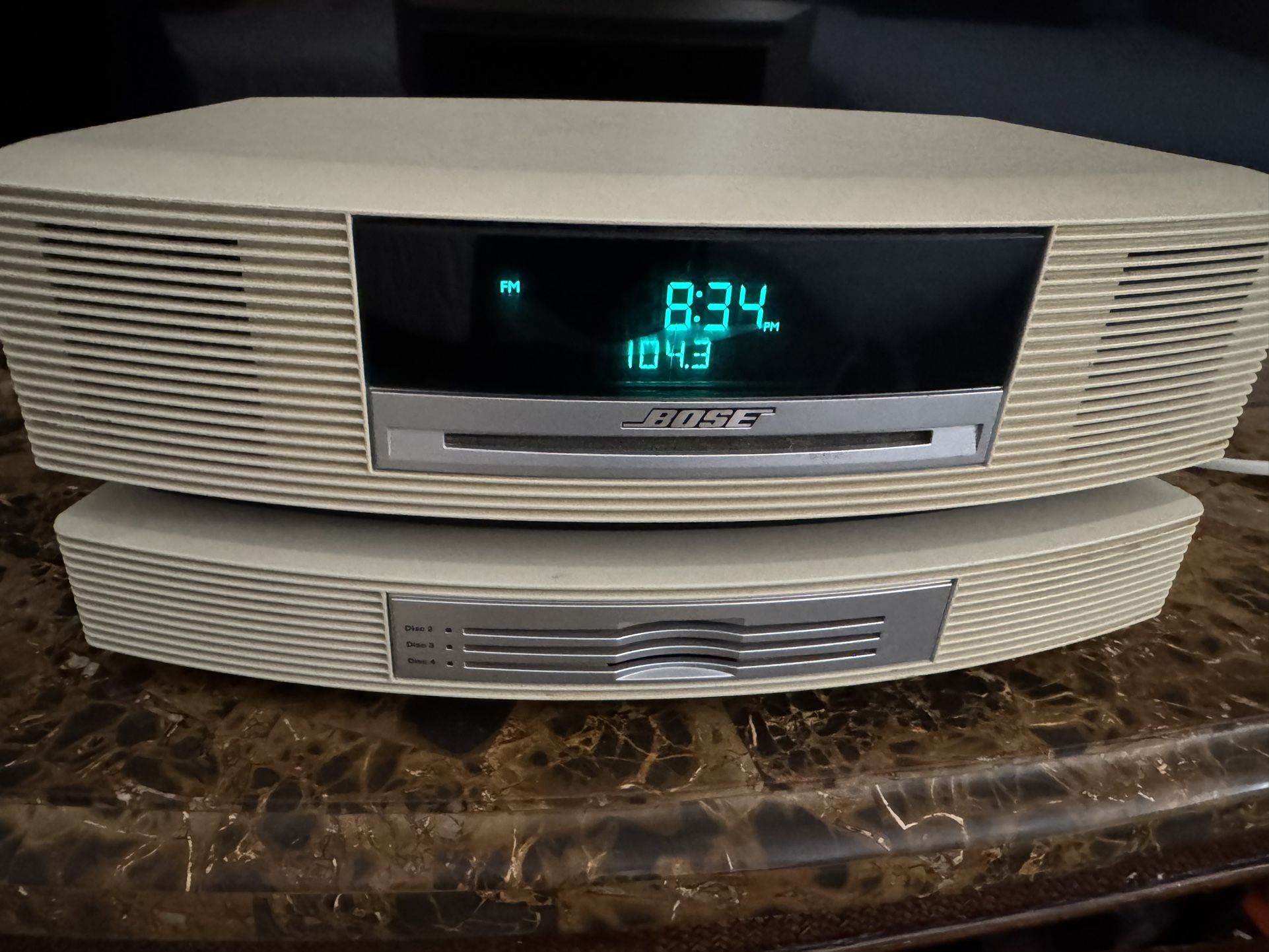 Bose Wave Music System AWRCC2 w/ 3-Disc Multi-CD Changer Remote Tested Working