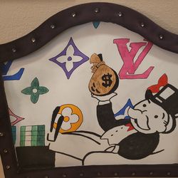 homemade lv/monopoly art