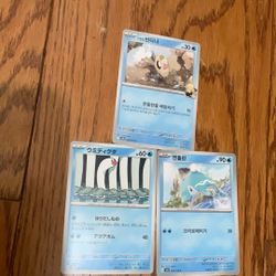 Japenese And One Chinese Pokemon Card