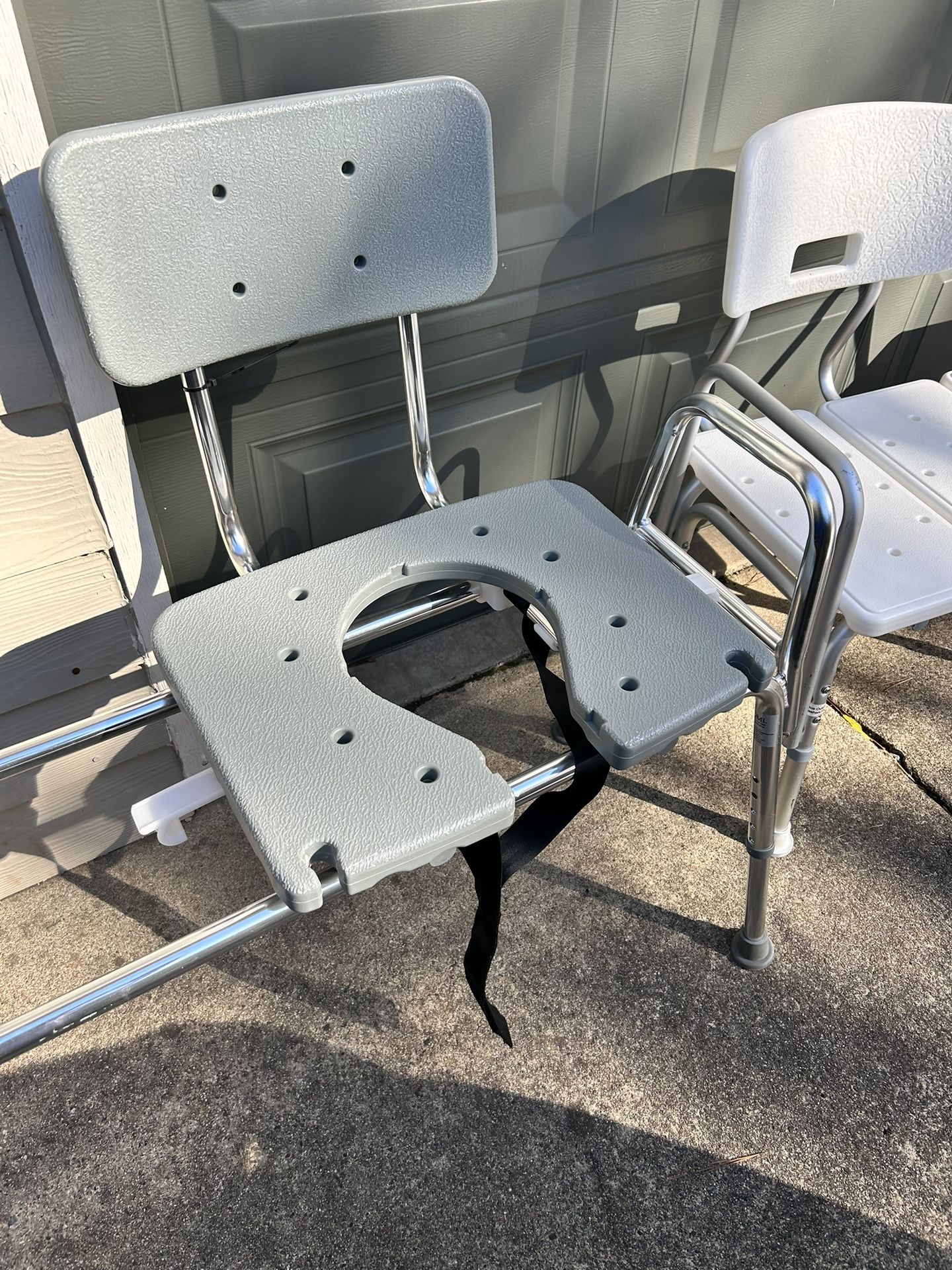 Sliding Tub Bench / Transfer Bench With Backrest