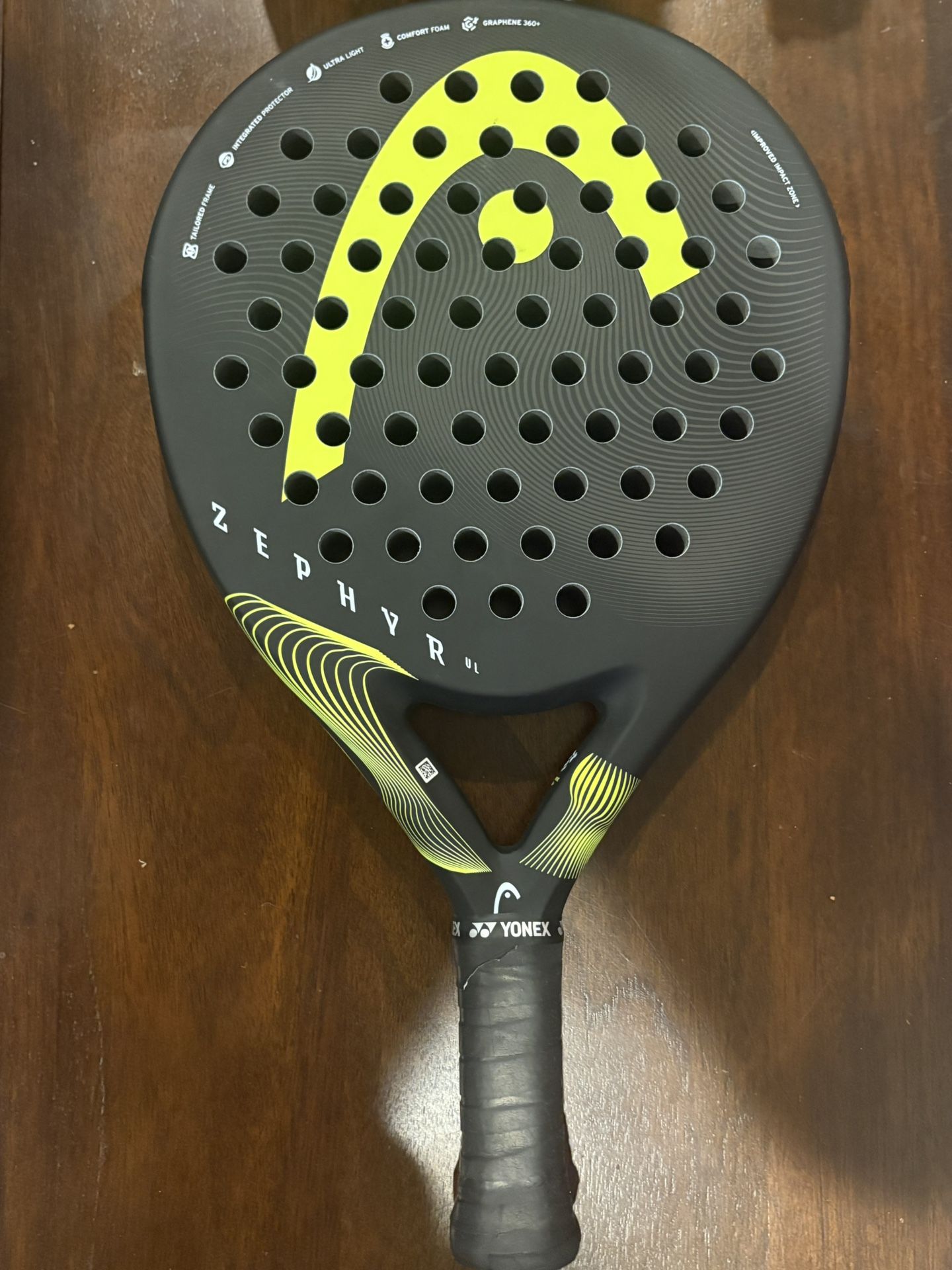 HEAD Zephyr UL Padel Racket – Ultra Light | Graphene 360+ | Comfort & Power Foam | Yonex Grip
