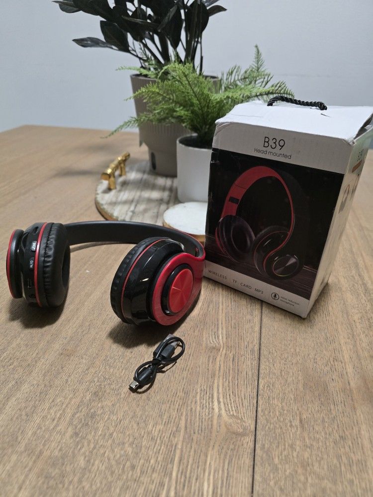 B39 Wireless Headphones Head Mounted