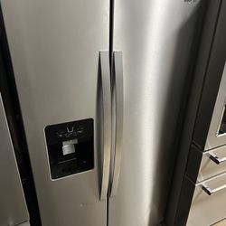 Whirlpool Side By Side Fridge Stainless Steel 