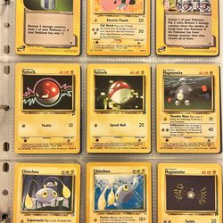 90 Vintage Pokemon Cards Near Mint to Mint Condition Lot #1