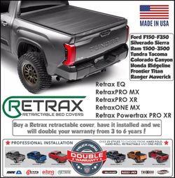 Retrax Retractable Tonneau Covers Ram Silverado F150 Ridgeline Tundra