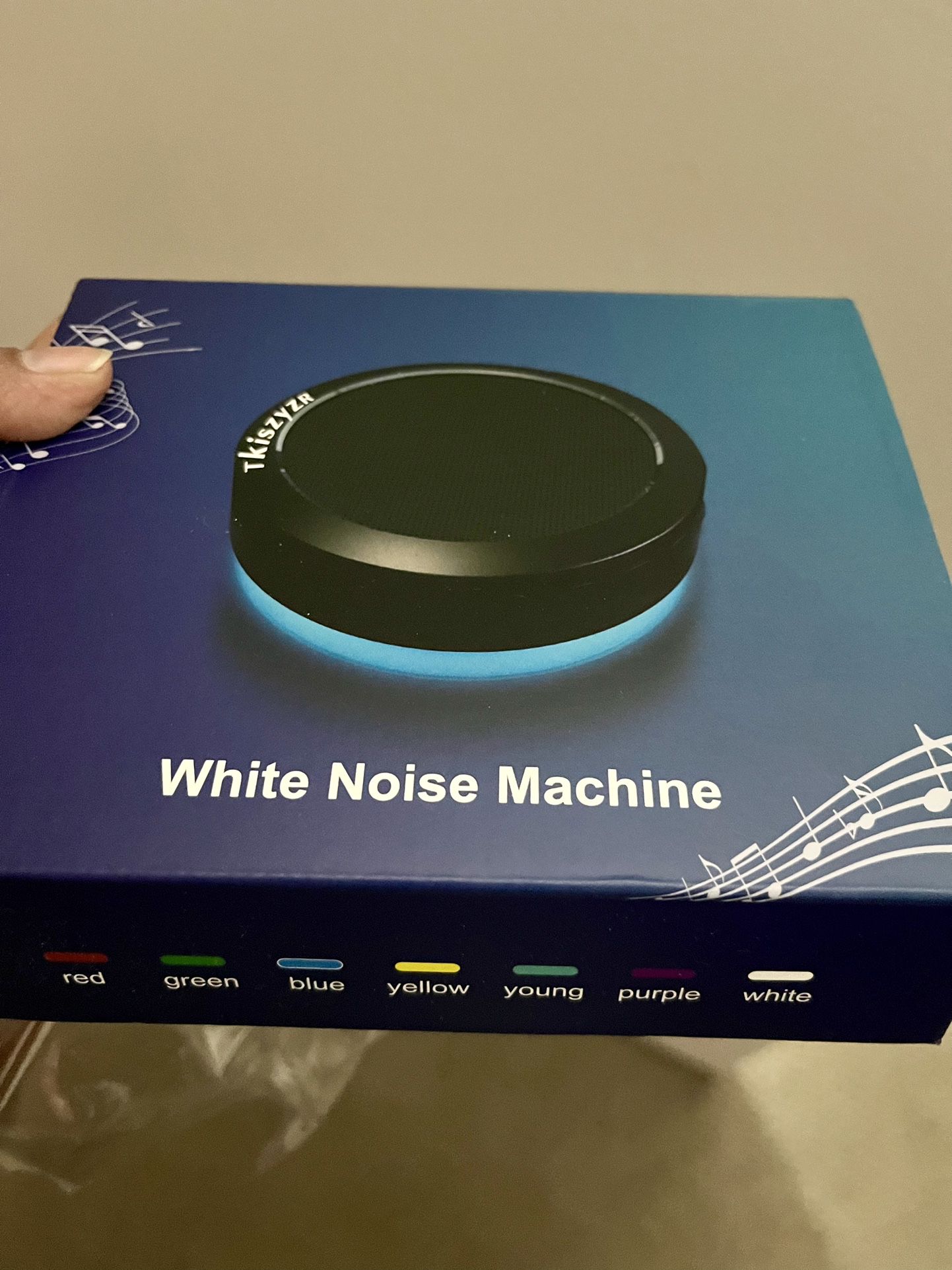 Portable White Noise Machine, with 26 Soothing Sounds and Night Lights, Baby Sound Machine...