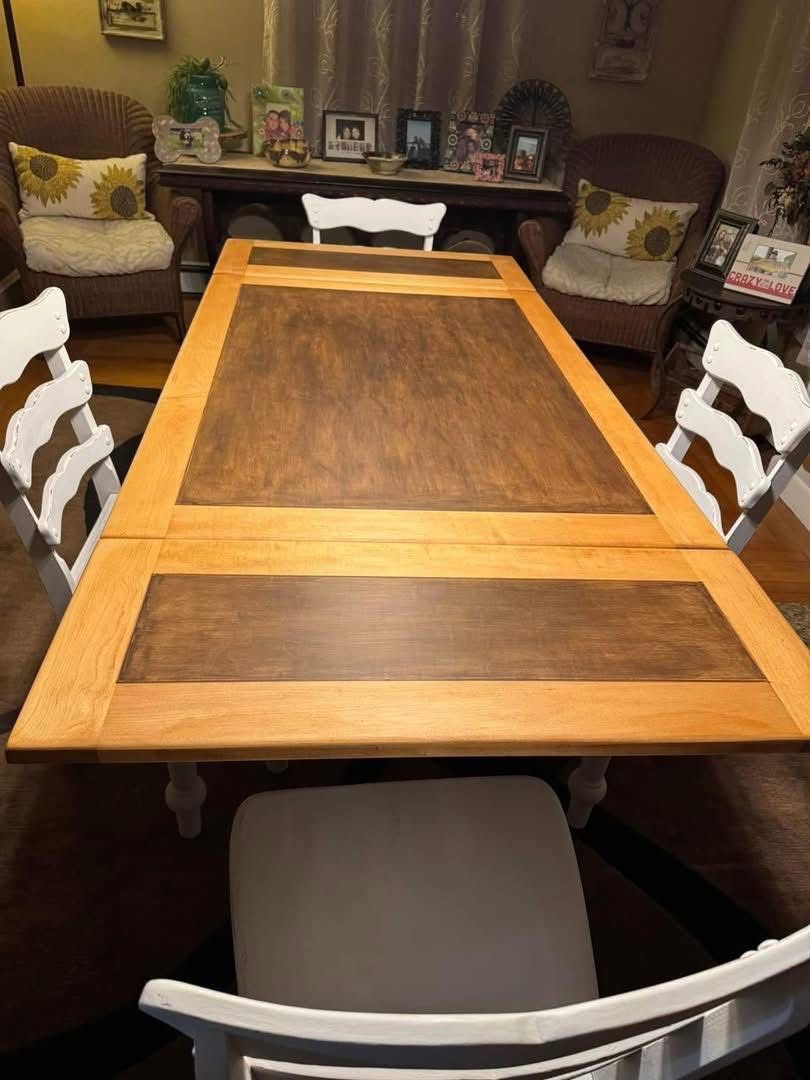 Table Solid Maple & 4 old Over 100 Yrs Old