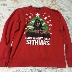 Star Wars Darth Vader 'Holly Jolly Sithmas' Sweatshirt size L