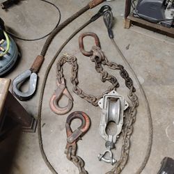 Snatch Block Sinch Cable And Chain 