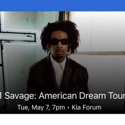 21 Savage American Dream Tour