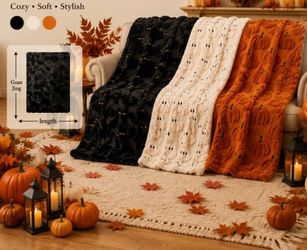 Costco Pumpkin, Cat, Ghost Blankets
