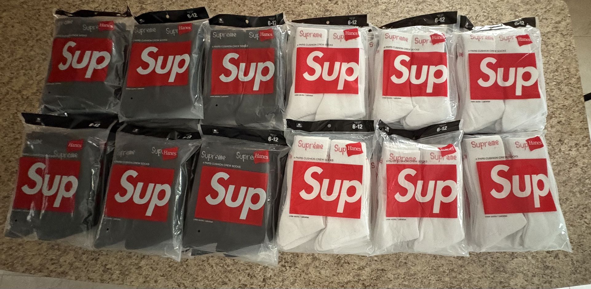 Bulk Supreme 4 Packs 2 Colors Limited Stock