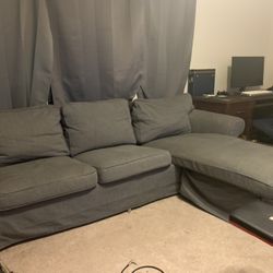 Sectional Couch - L-shaped with Removable Covers
