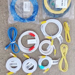 X15 ct. Lot Ethernet Cables Monoprice Spectrum Vericom Network Patch Cables Jumper Cables 7ft 7 Feet New