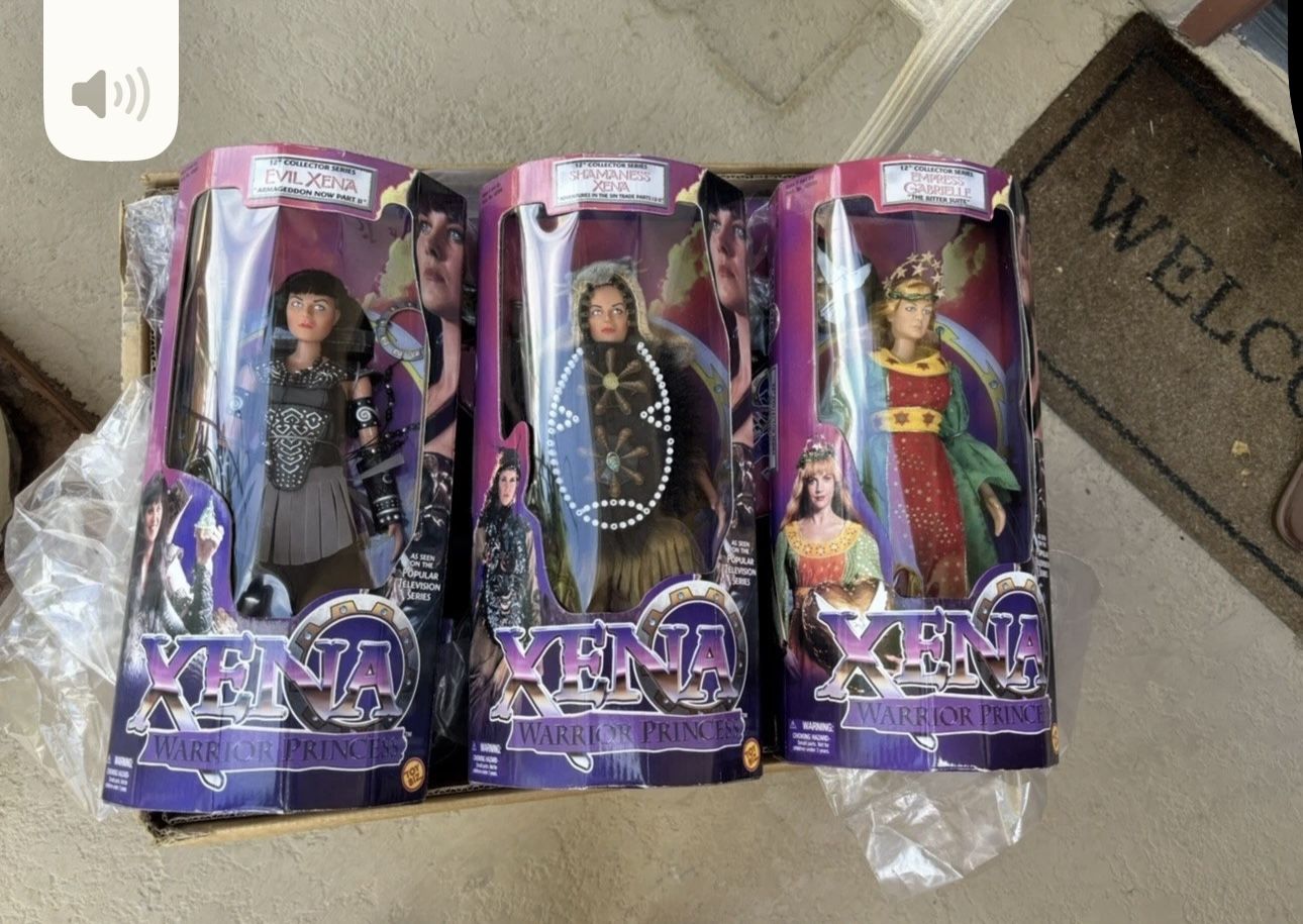 Xena 12 Inch Action Figures. Two Xena Warriors, And One Princess.