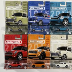 Matchbox Mini Cooper Austin Set Of 6 