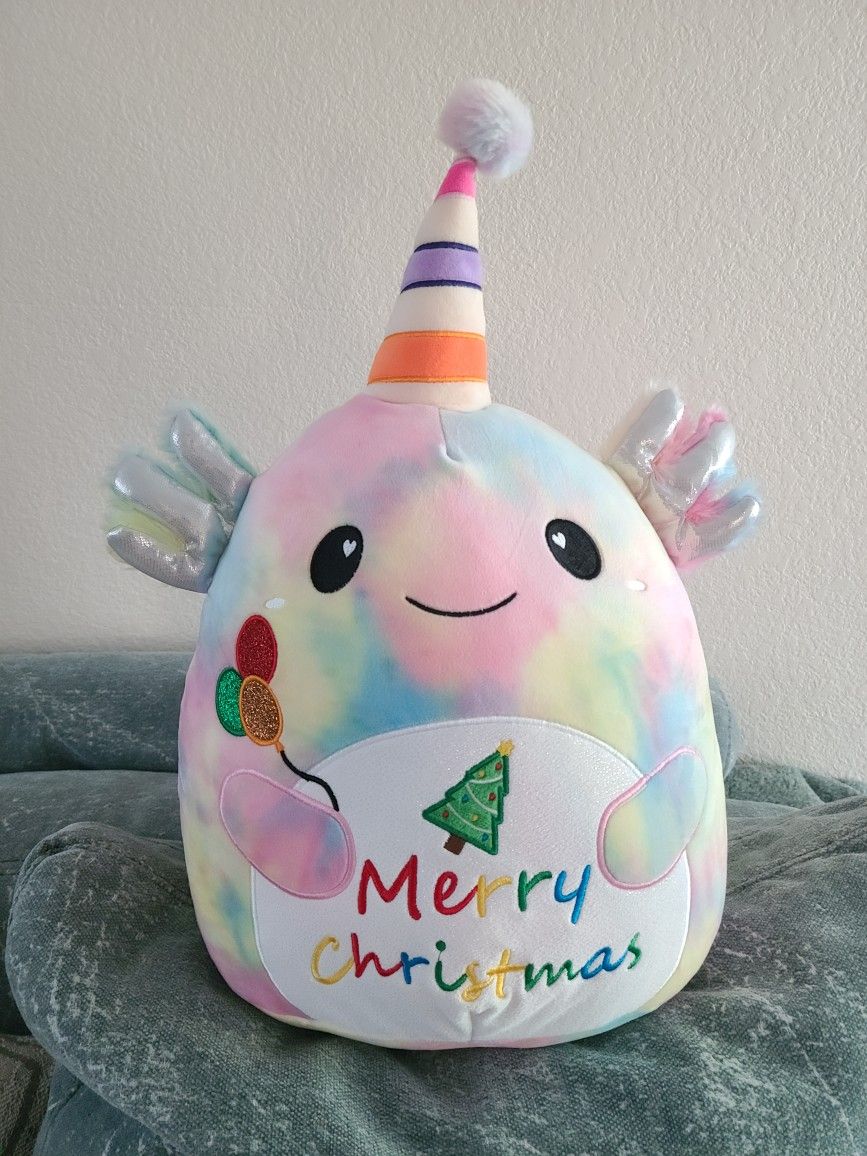 Plush Rainbow Axolotl Stuffed Animal