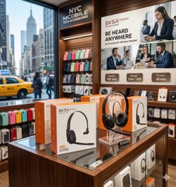 EKSAtelecom H5 SE Wireless Headset – AI Noise Cancelling – Brand New