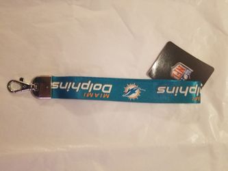 Miami Dolphins Wristlet Lanyard