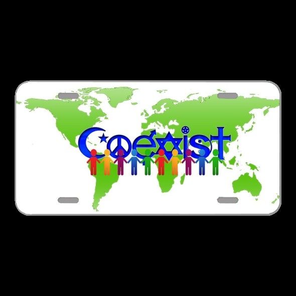 License Plate Novelty Car Front Figures Personal Silhouettes Human