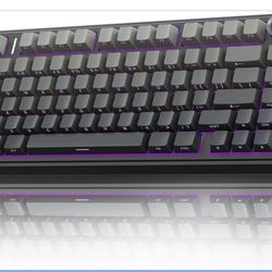 AULA F75 Pro Wireless Mechanical Keyboard,75% Hot Swappable Custom Keyboard with Knob,RGB Backlit,Pre-lubed Reaper Switches,Side Printed PBT Keycaps,2