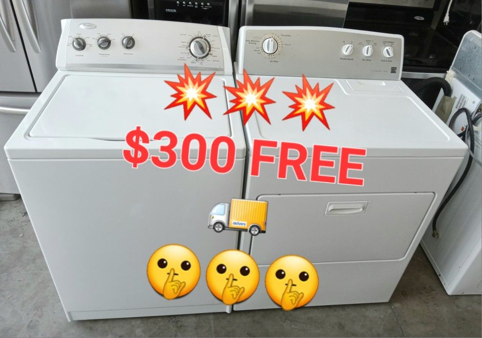 Washer Amd Dryer Whirlpool Kenm6Heavy Duty Clean Free Delivery 