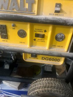 DeWalt DG6000 Portable Generator