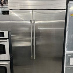 Monogram 48” Fridge Built In Side By Side Stainless Steel + Ice Maker
