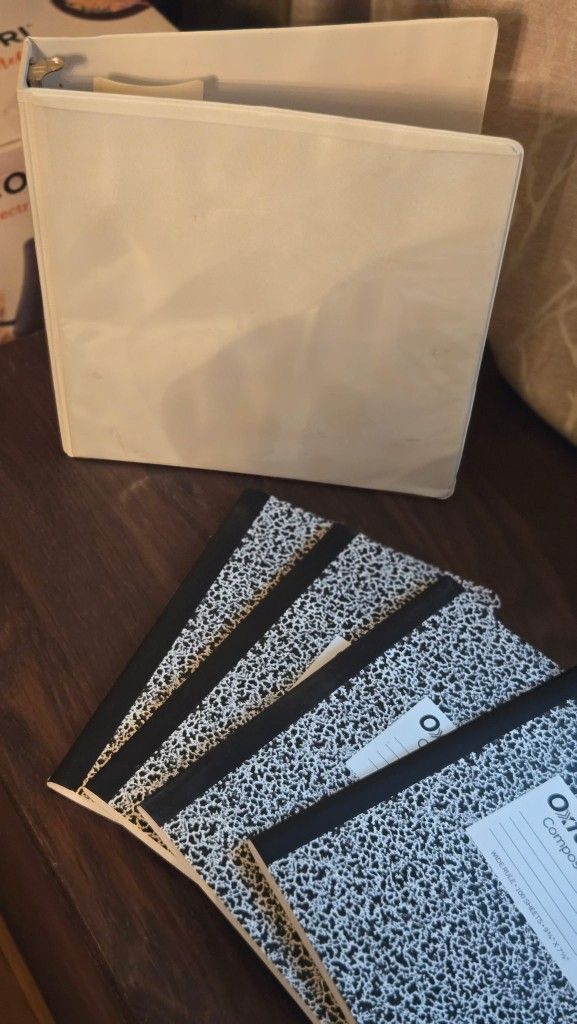 Looseleaf Notebook, Three Composition Notebook And Bluey Coloring Book 