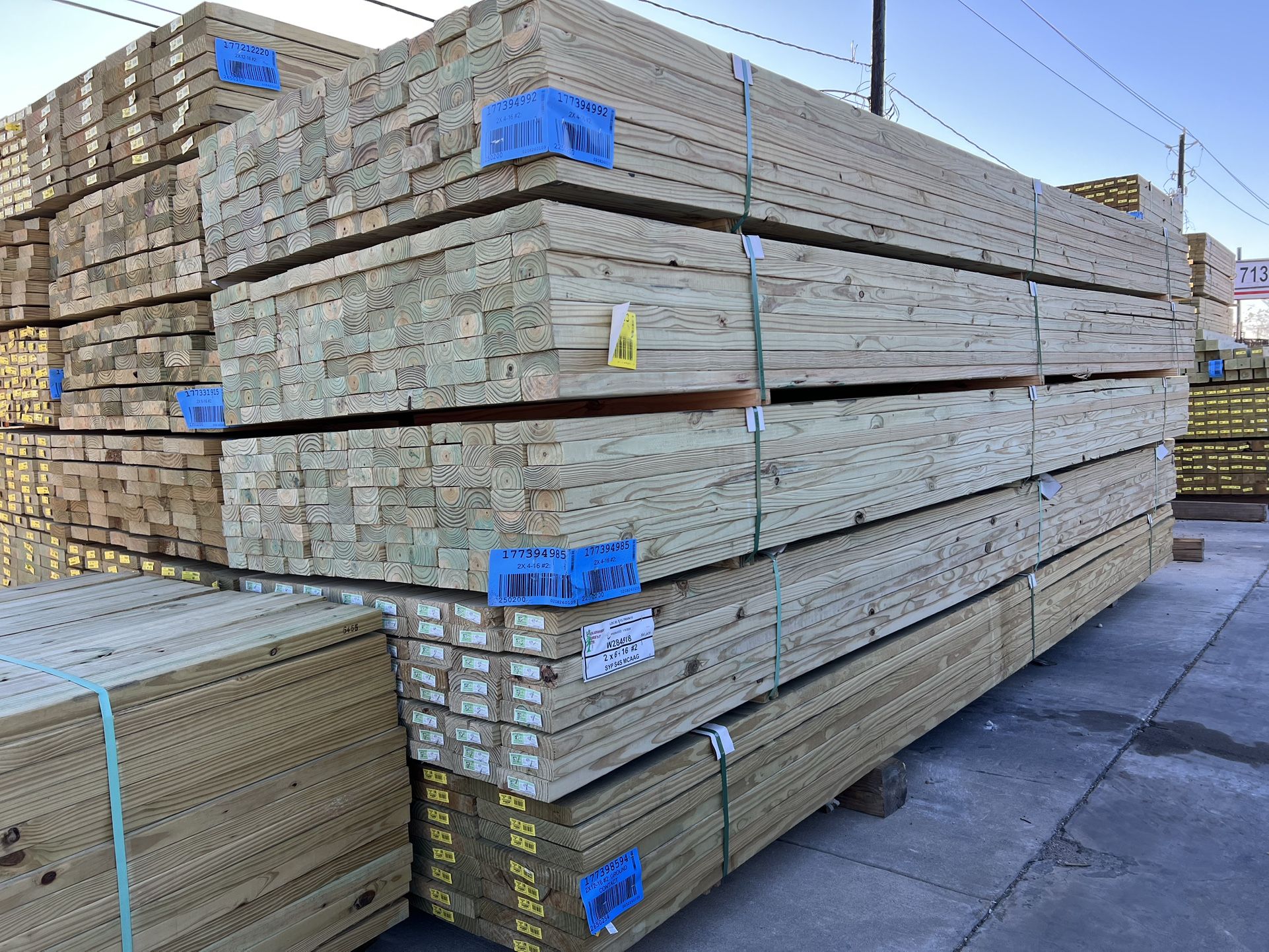2X4X16FT TREATED $7.63