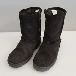 Girls Brown Suede Boots Size 12