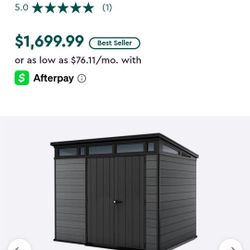 Keter Cortina 9x7 Storage Shed Delivery Available New In Box 
