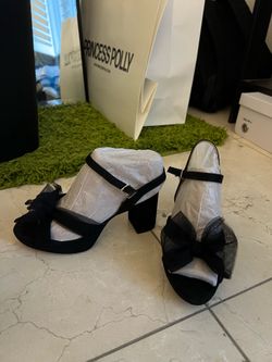 Size 5 Tulle Bow Heels