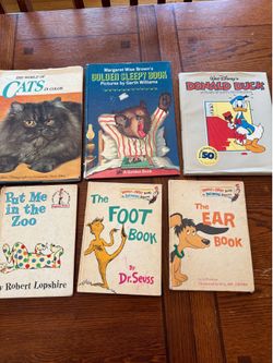 LOT Vintage Children’s Books Seuss Disney ALL FOR