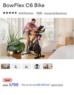 BowFlex C6 Bike