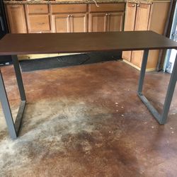 Desk- Metal And Wood