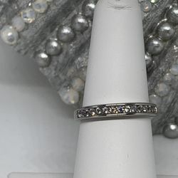 Blinged Engagement Band Sz6.5 $15