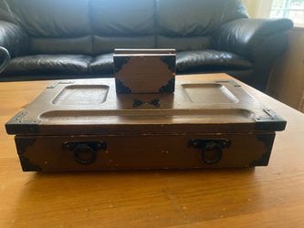 Vintage Men’s jewelry box Dresser Caddy
