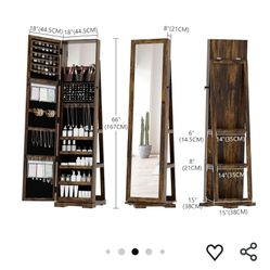 Jewelery Storage Organizer With Swivel Base