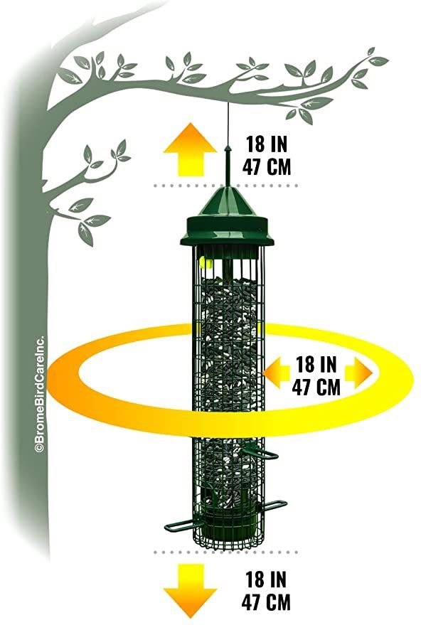Bird Feeder w/4 Feeding Ports, 2.4-pound Seed Capacity