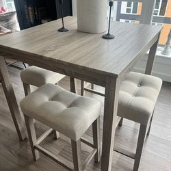 Table With 4 Stools