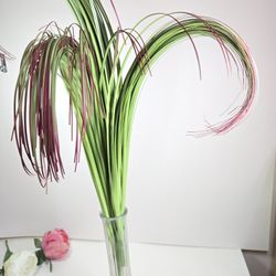 24" Artificial Plants Onion Grass Pack of 3 Wheat Grass Greenery Faux Fake Shrub