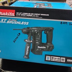 Makita
18V LXT Sub-Compact Lithium-Ion Brushless Cordless 11/16 in. Rotary Hammer, accepts SDS-PLUS bits, Tool Only