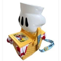 Disney Parks Mickey Minnie Perfect Picnic Basket Popcorn Bucket Runaway Railway